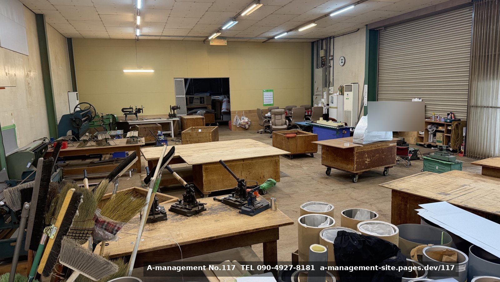 工場・作業場・工房の作業台と手工具（千葉県野田市のロケ地）